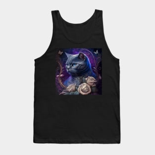 Mysterious Beauty British Shorthair Tank Top